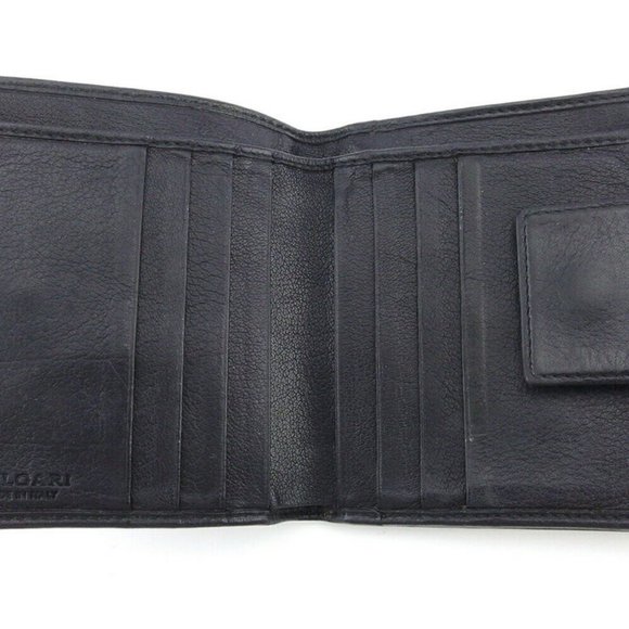 AUTH BVLGARI W Hook Wallet Colleesione Leather ~ PVC - Picture 4 of 7